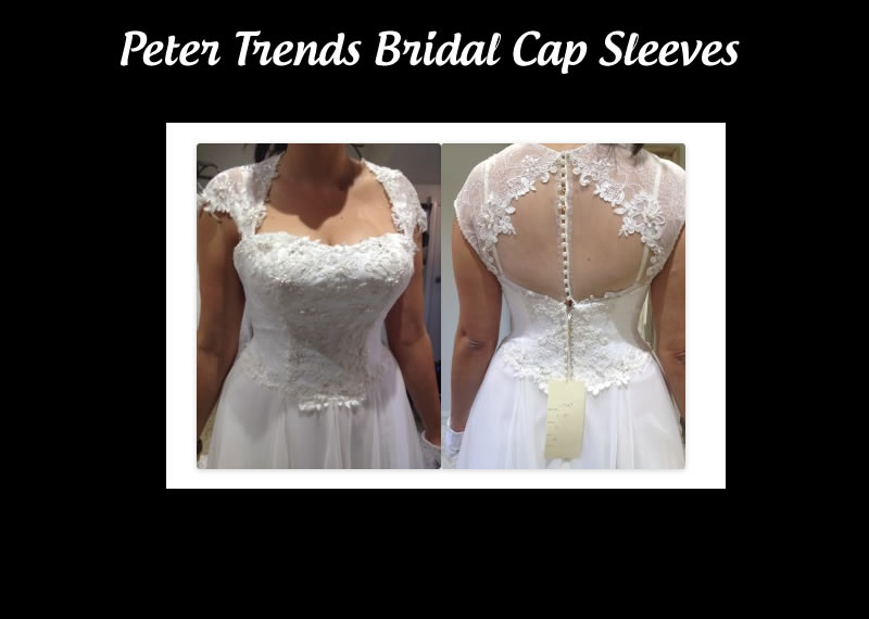 Peter Trends Bridal lace cap sleeves 