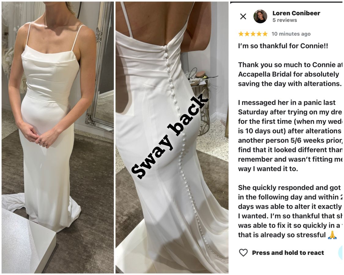 Alterations on Wedding Dresses time line