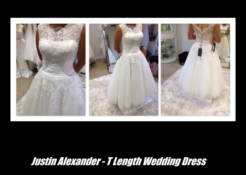 Justin Alexander Tea Length Wedding Dress