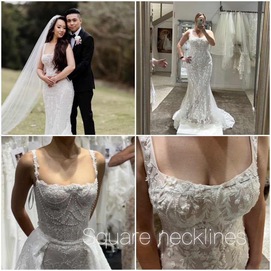 Square Neckline Making a comeback